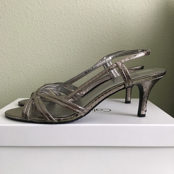 Calvin Klein Natalia Metallic Snake Print - Picture 2 of 6